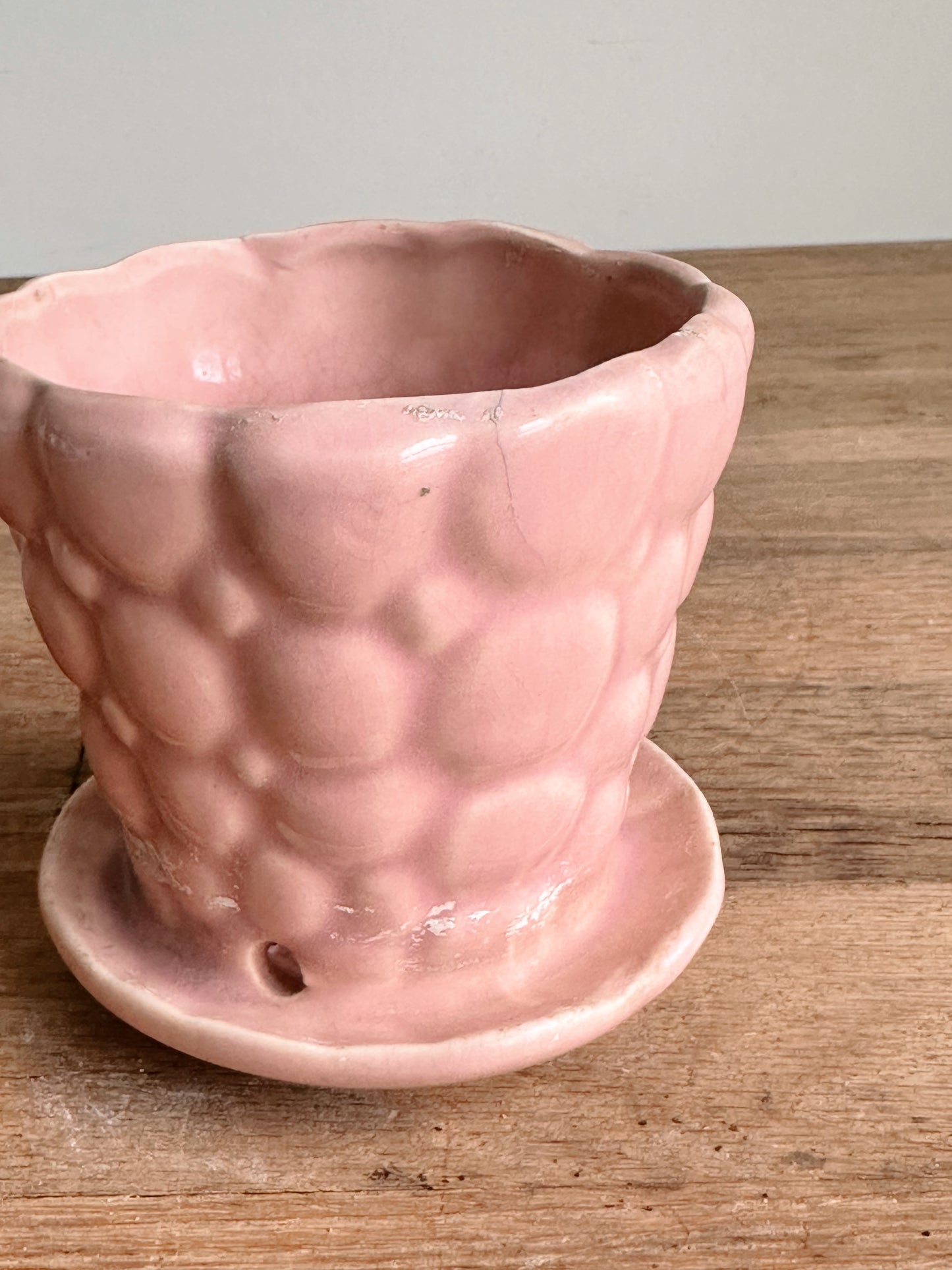 Petite Pink Pottery Flower Pot