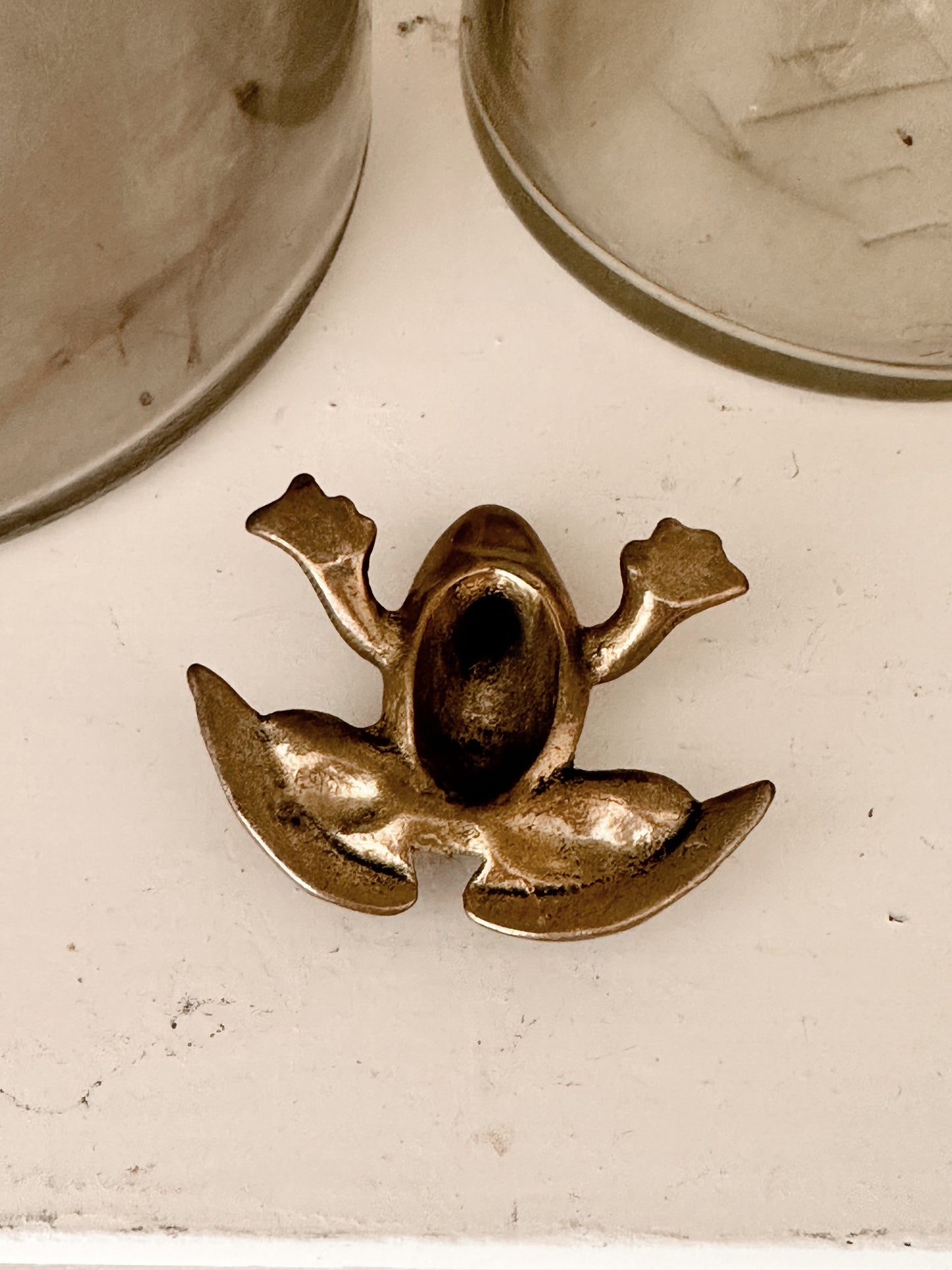 Vintage Brass Frog