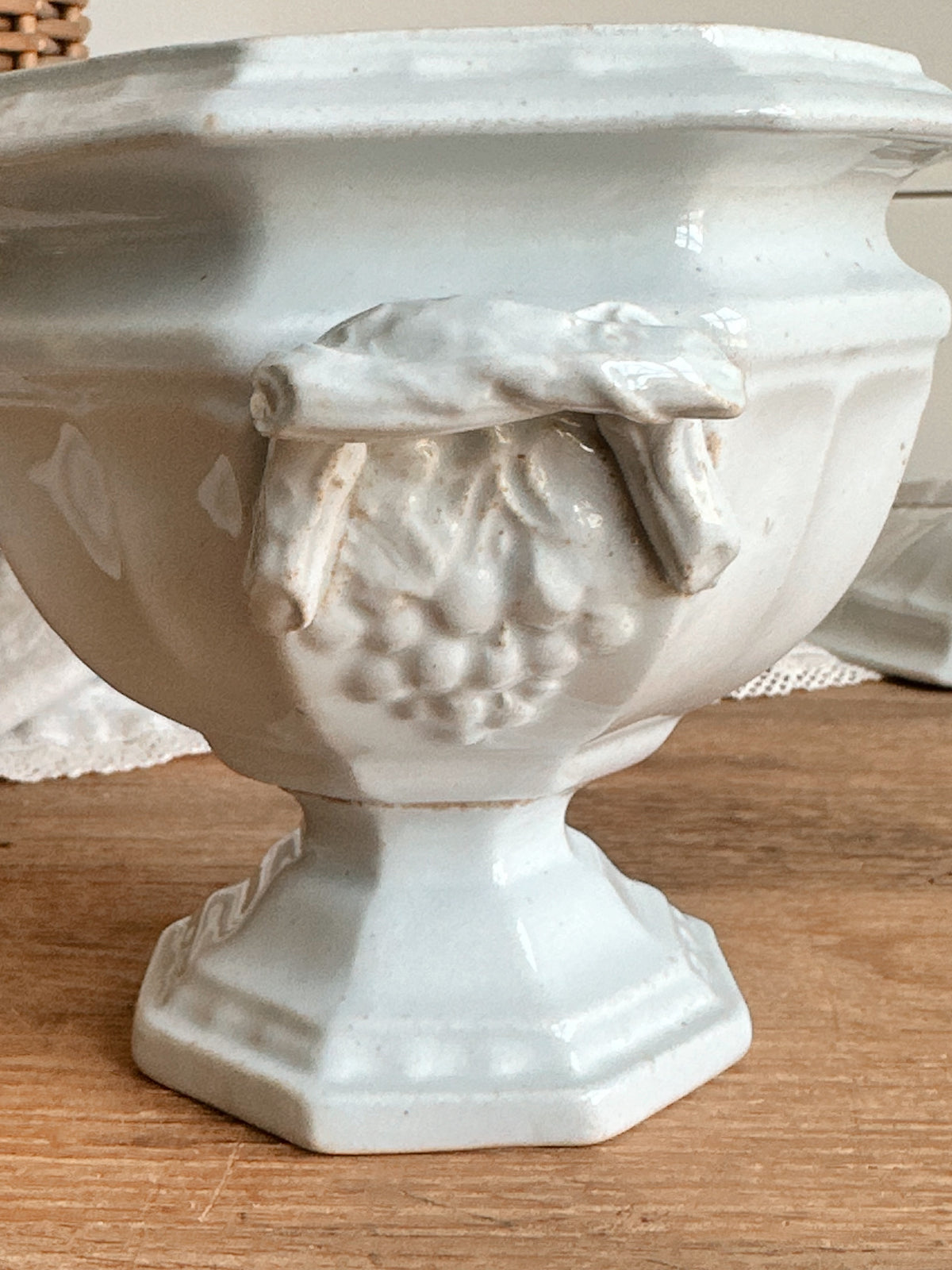 Antique Ironstone Sauce Tureen