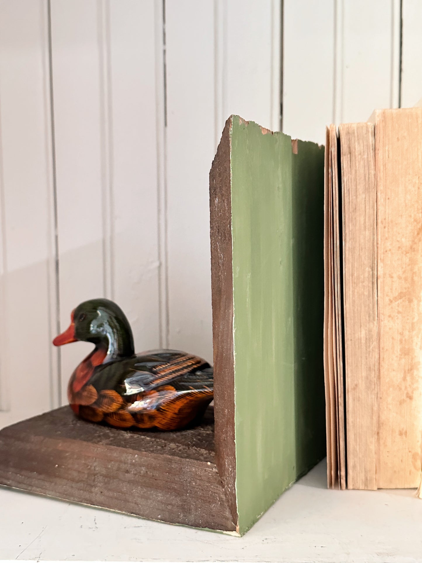 Vintage Duck Bookends