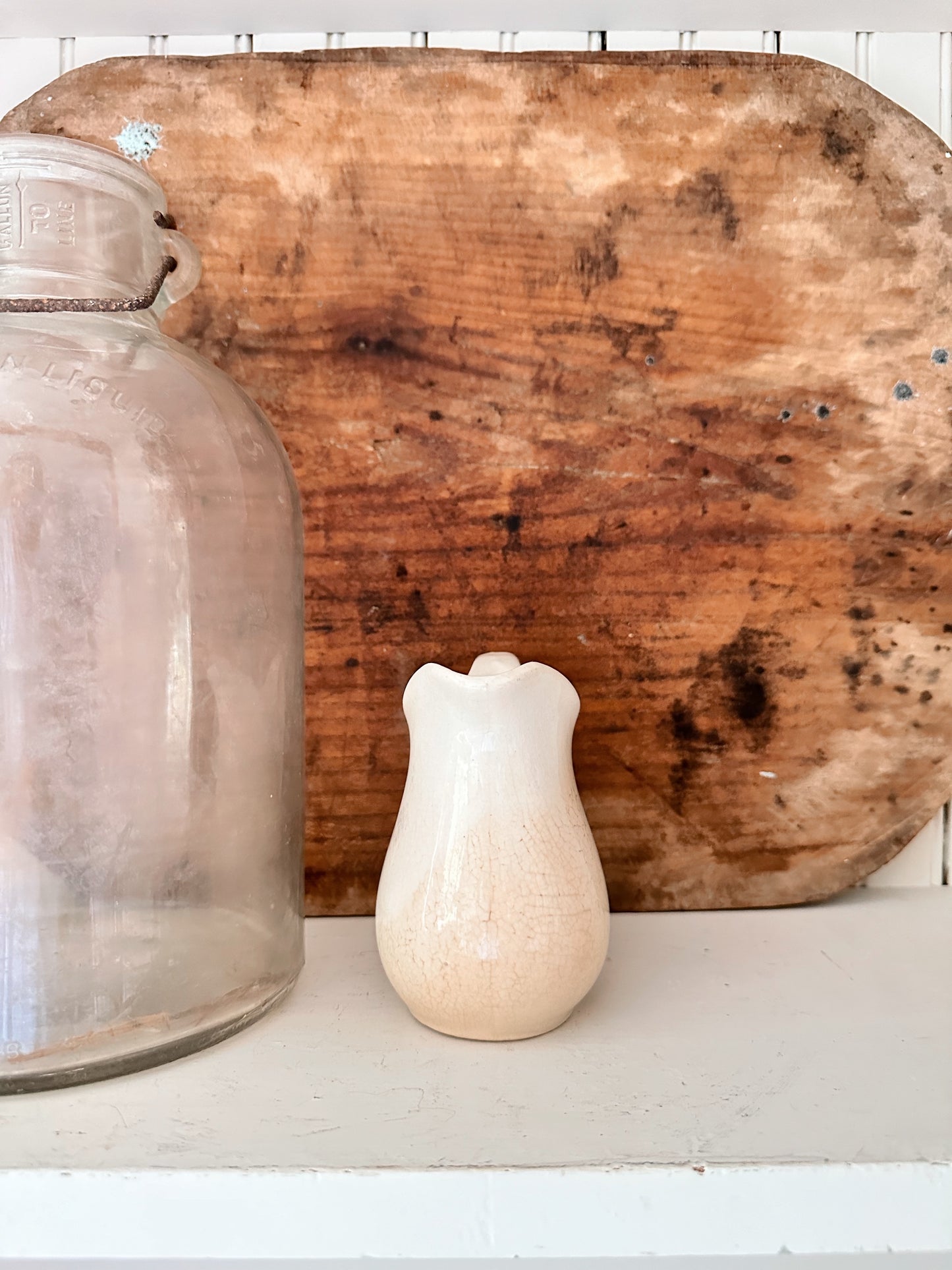 Beautifully Stained Old Ironstone Creamer