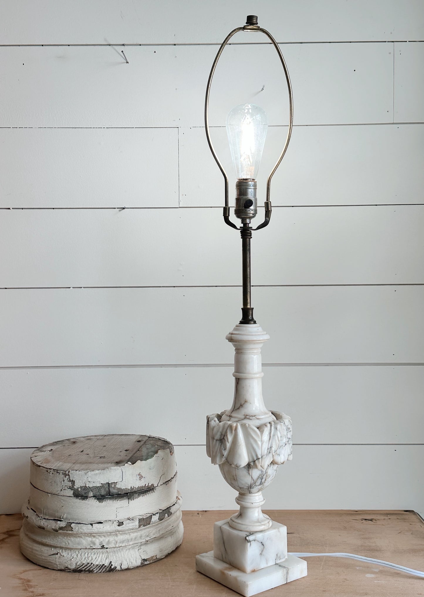 Vintage Alabaster Lamp