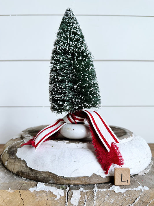 Antique Porcelain Doorknob Bottle Brush Tree