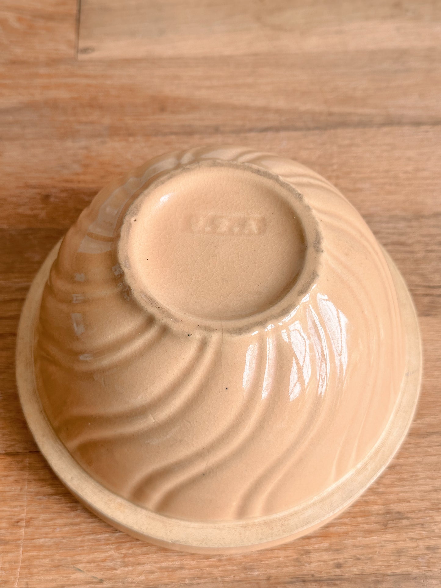 Vintage Advertising Stoneware Bowl