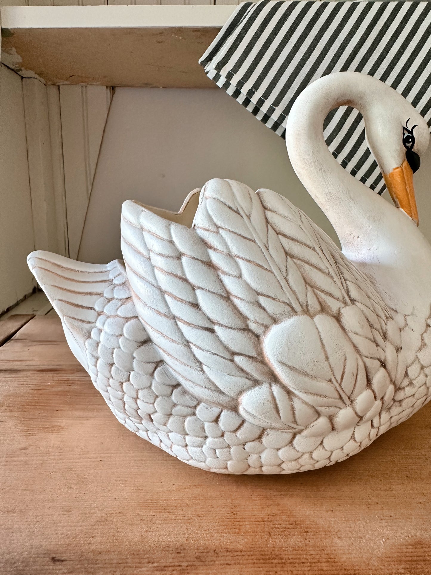 Vintage Swan Planter