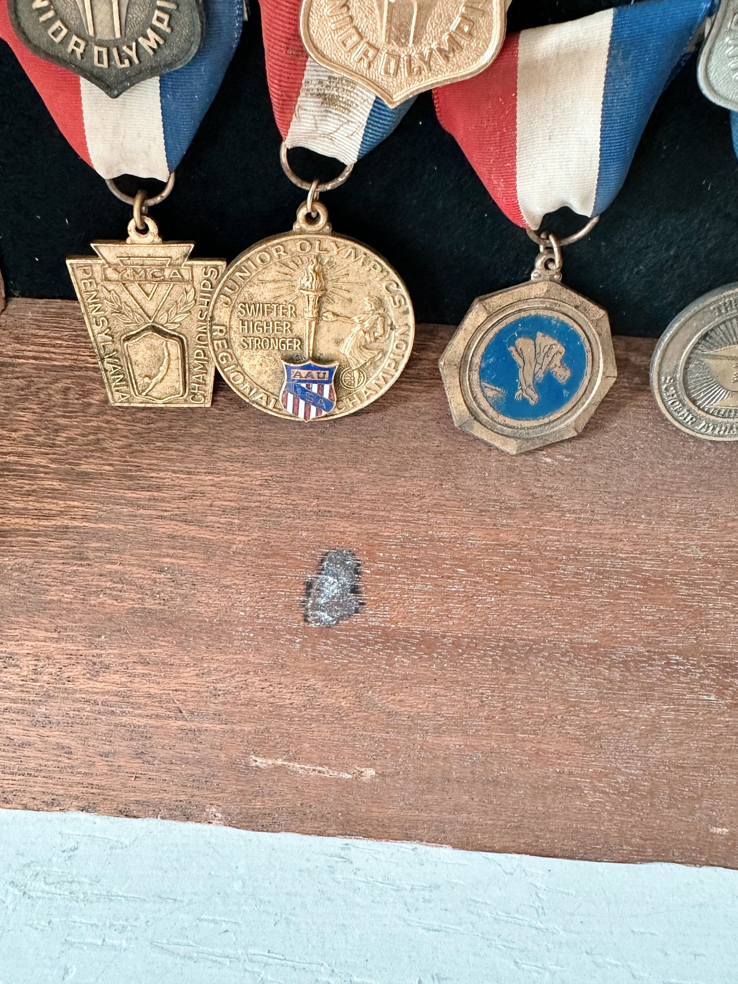 Vintage Framed Junior Olympic Medal Collection