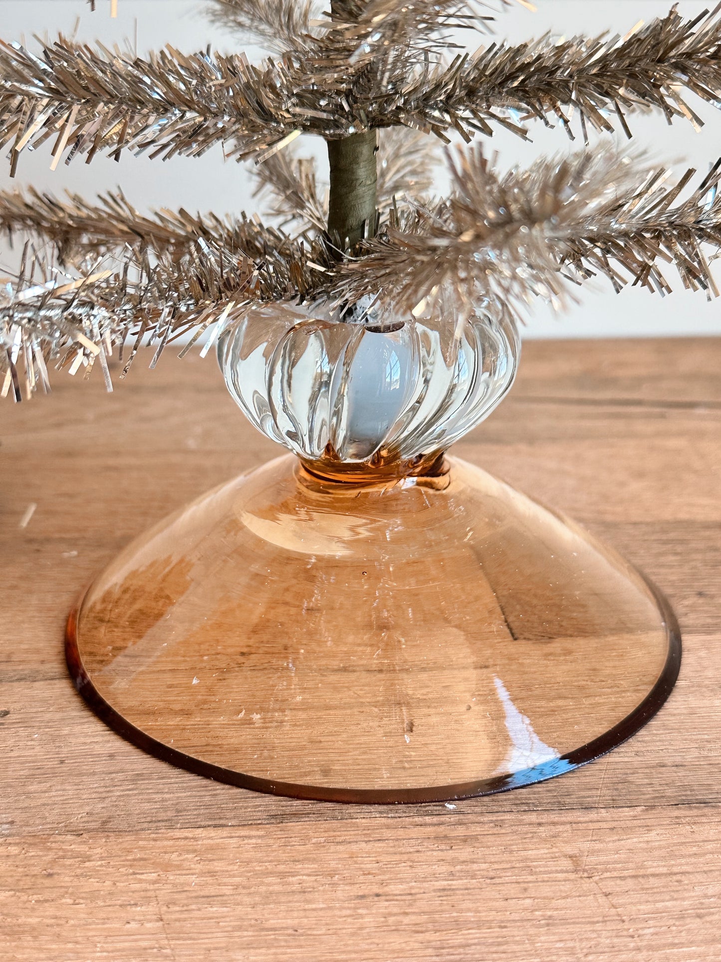 Vintage Glass Tinsel Tree