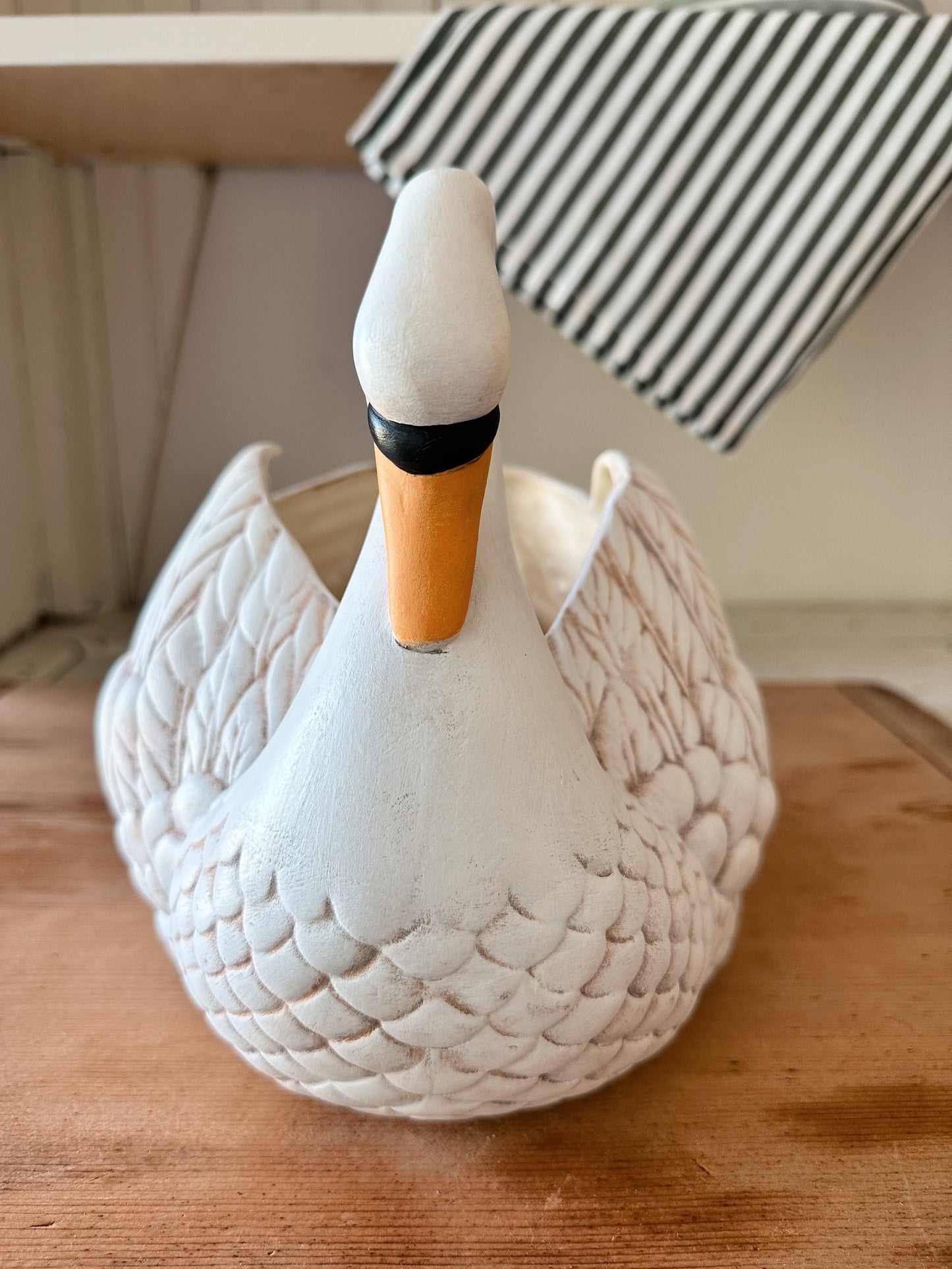 Vintage Swan Planter