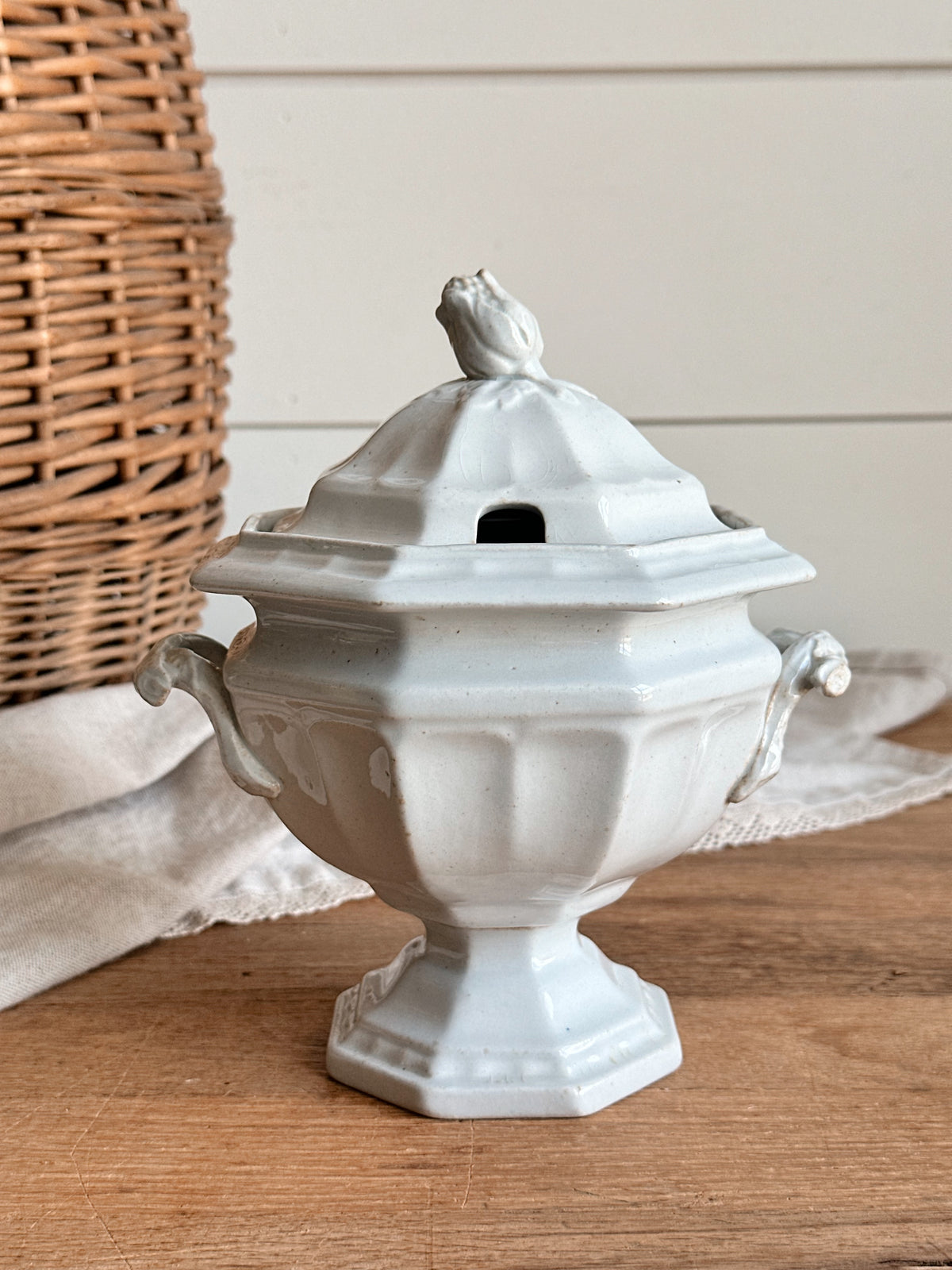 Antique Ironstone Sauce Tureen