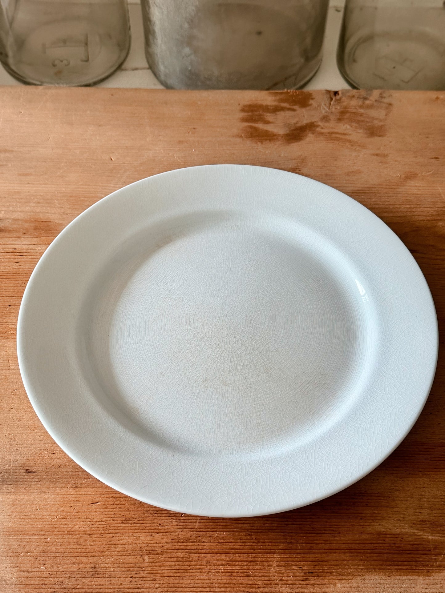 Stack of Four Antique Ironstone DinnerPlates