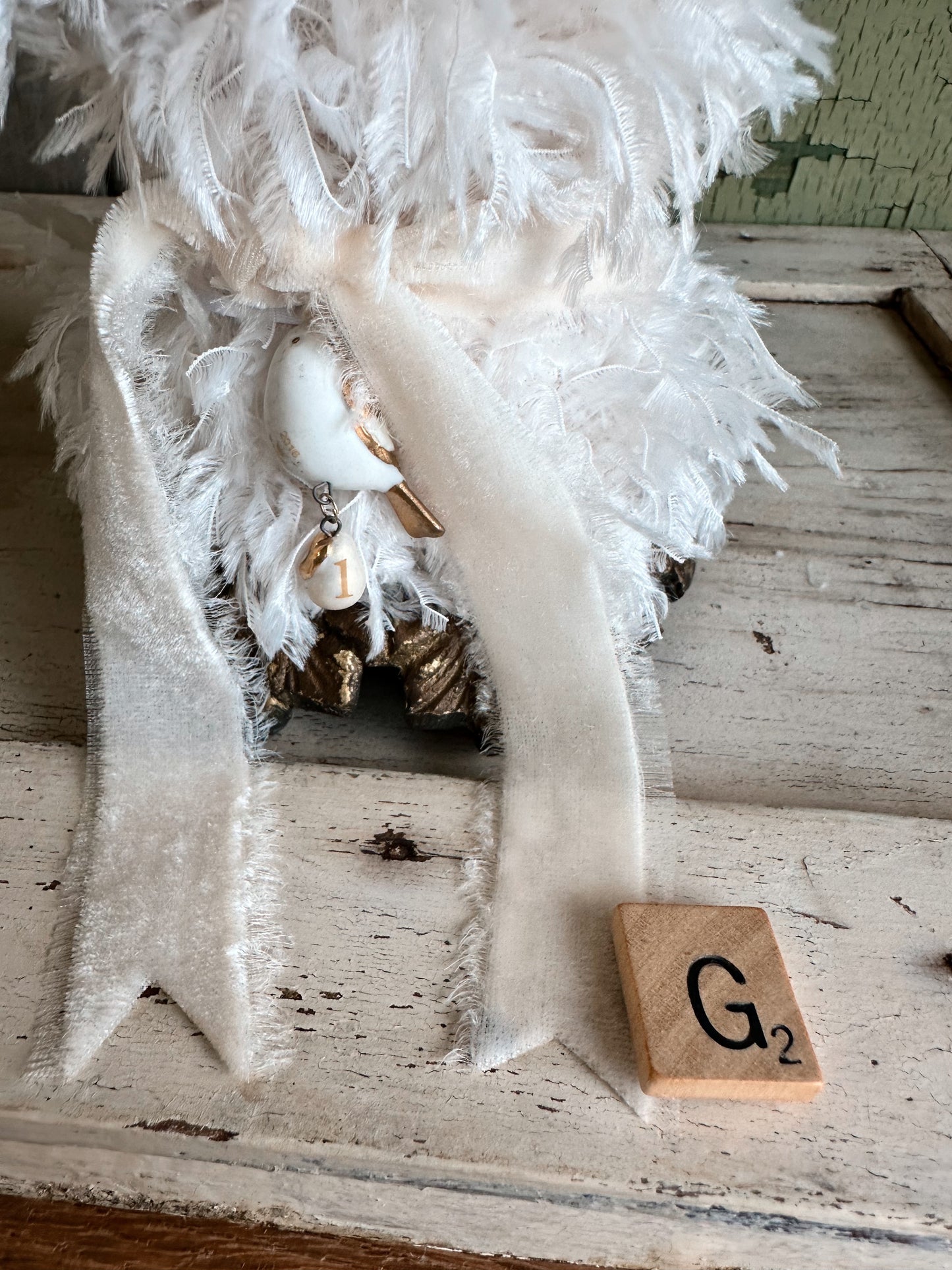 Handmade & Vintage Feather Tree