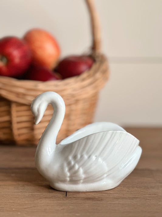 Hand Poured Apple Orchard Candle in a Vintage Swan