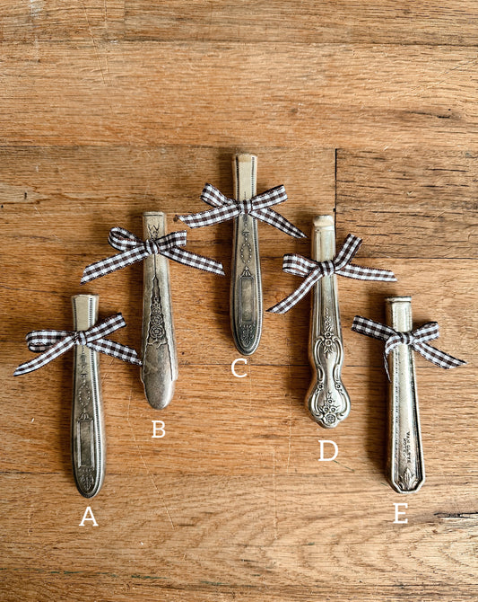 Salvage Silver Plate Vase Magnets