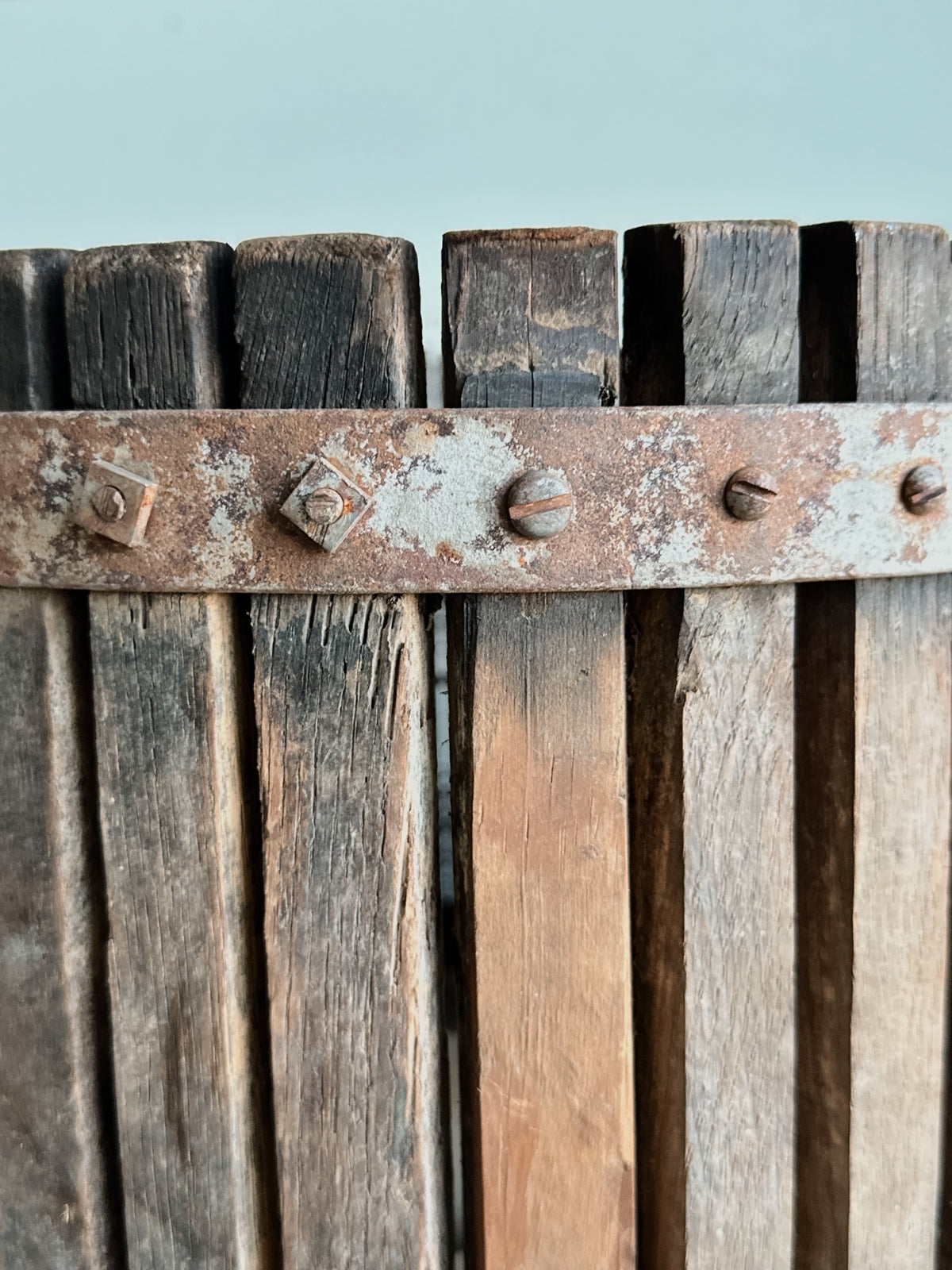 Antique Apple Cider Press Basket