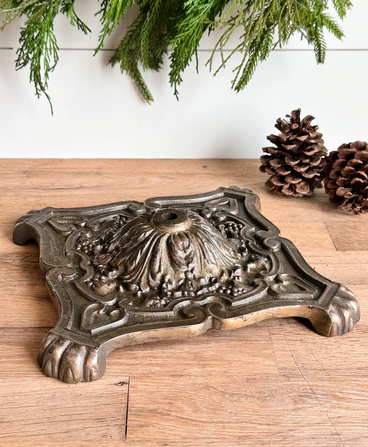 Vintage Cast Iron Lamp Base