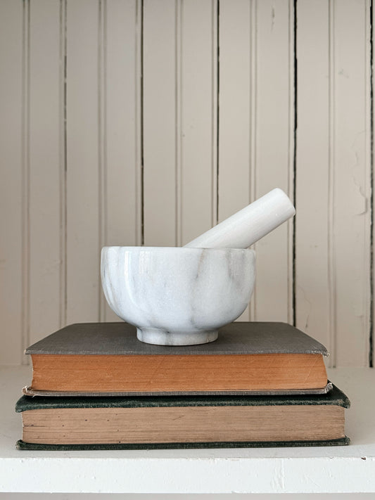 Vintage Marble Mortar & Pestle