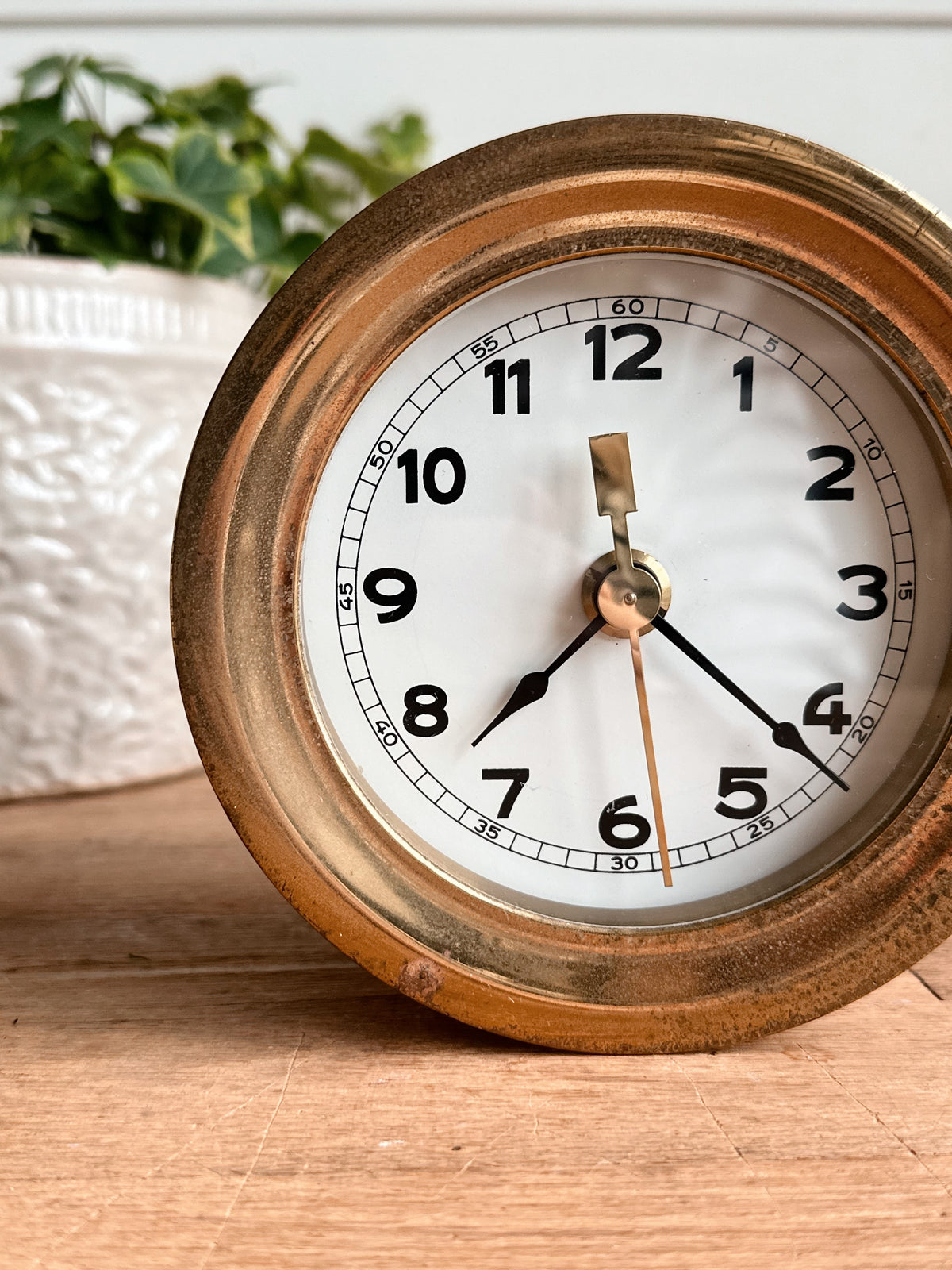 Vintage Brass Nautical Clock