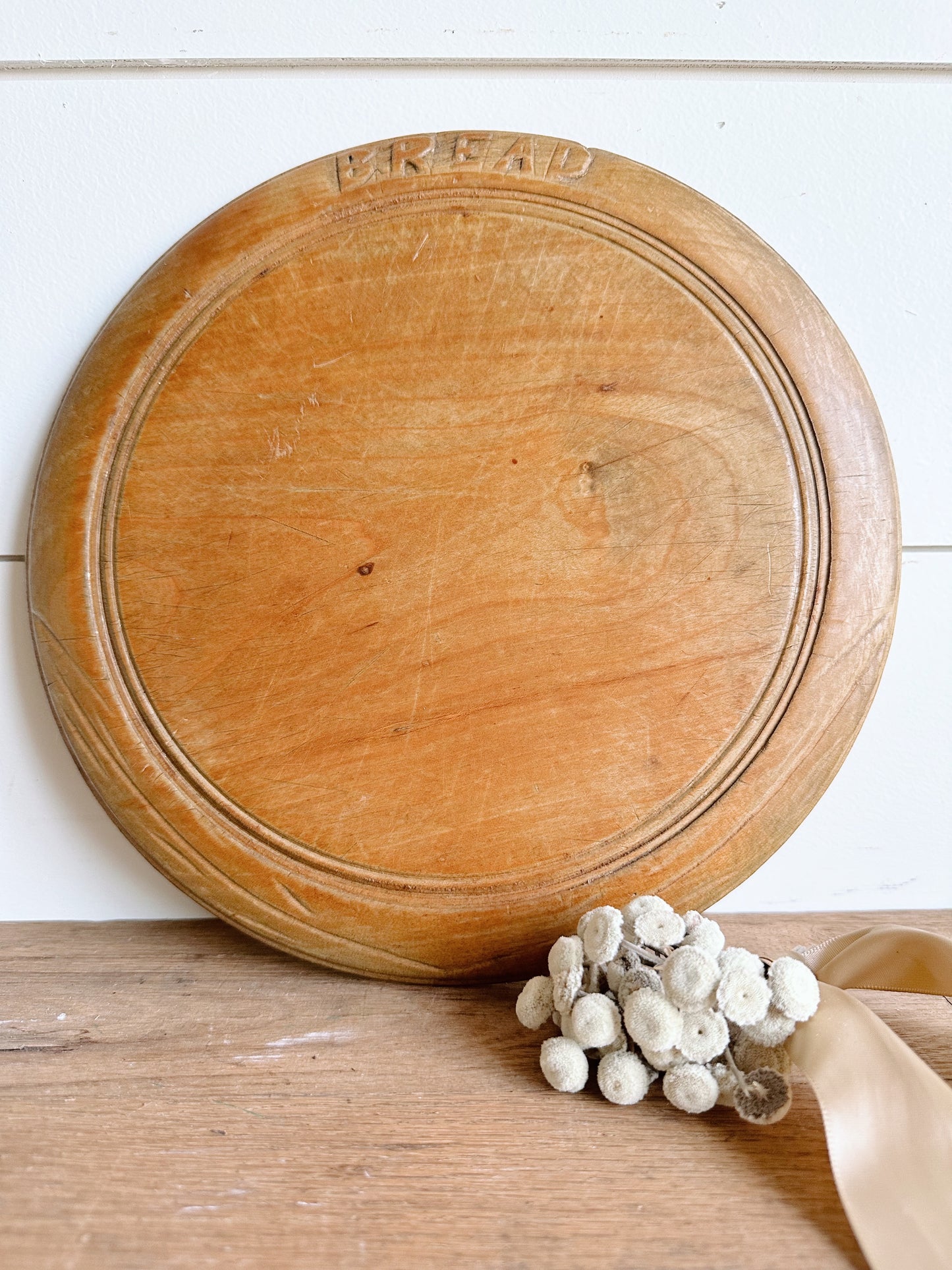 Antique Wood Bread Board