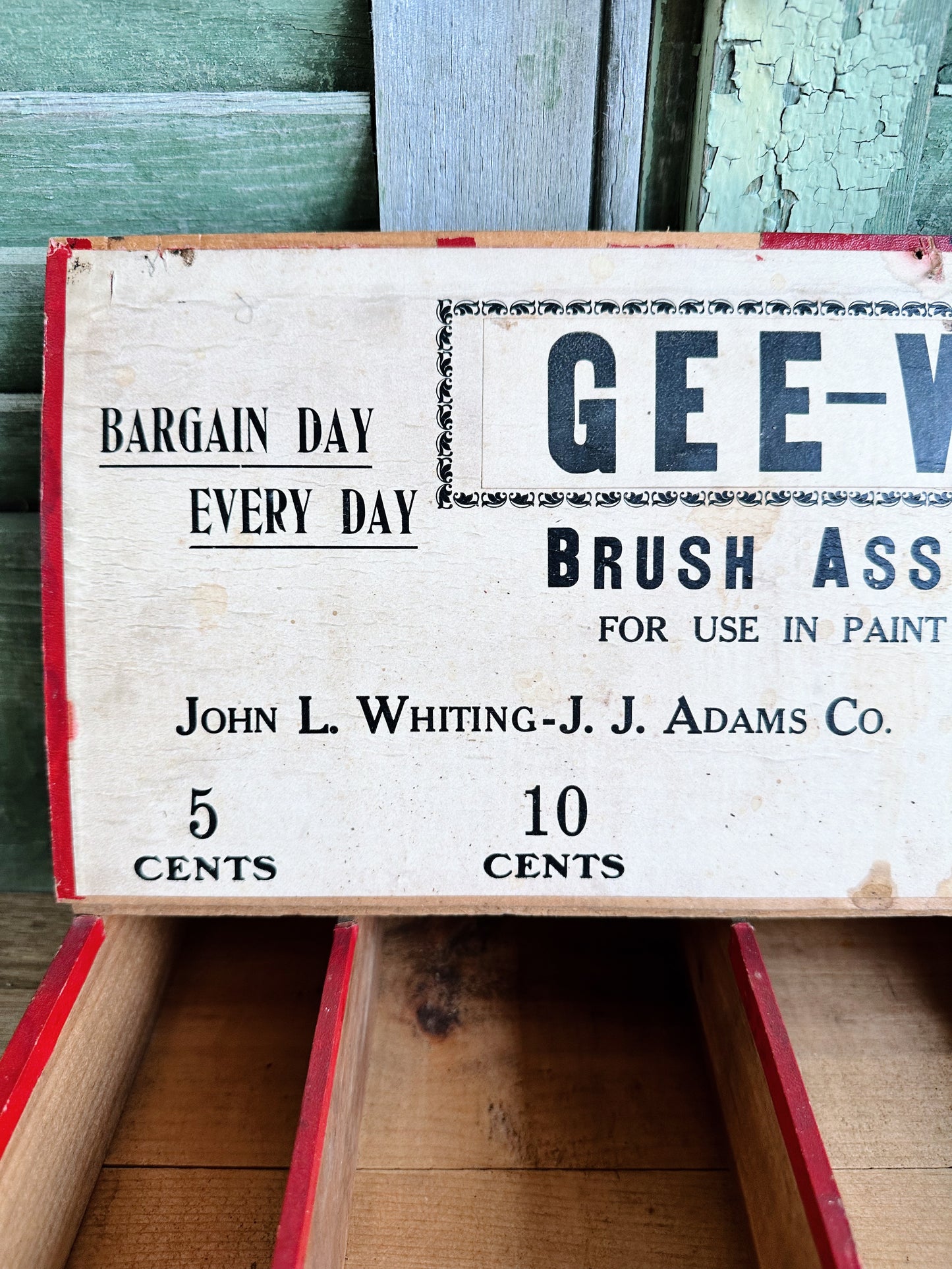 Vintage Gee Whiz Brush Store Display Box