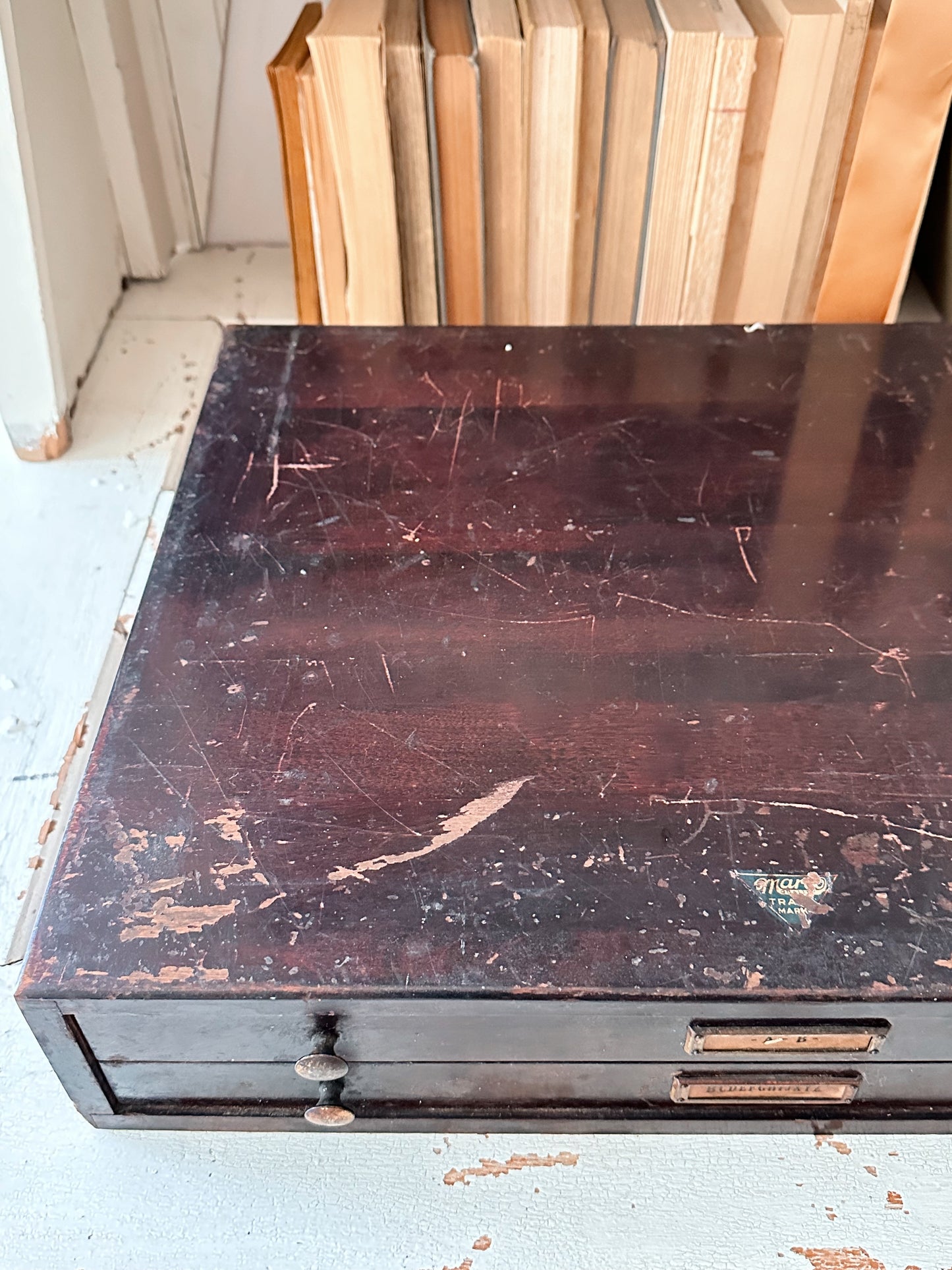 Antique Watch Crystal Cabinet