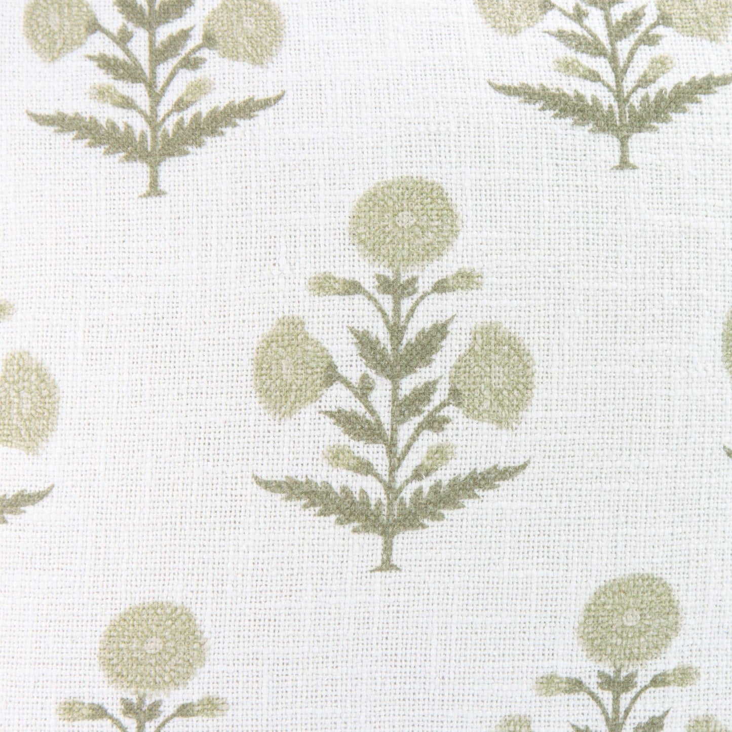 Seraphina Mughal Flower Pillow Cover in Sage
