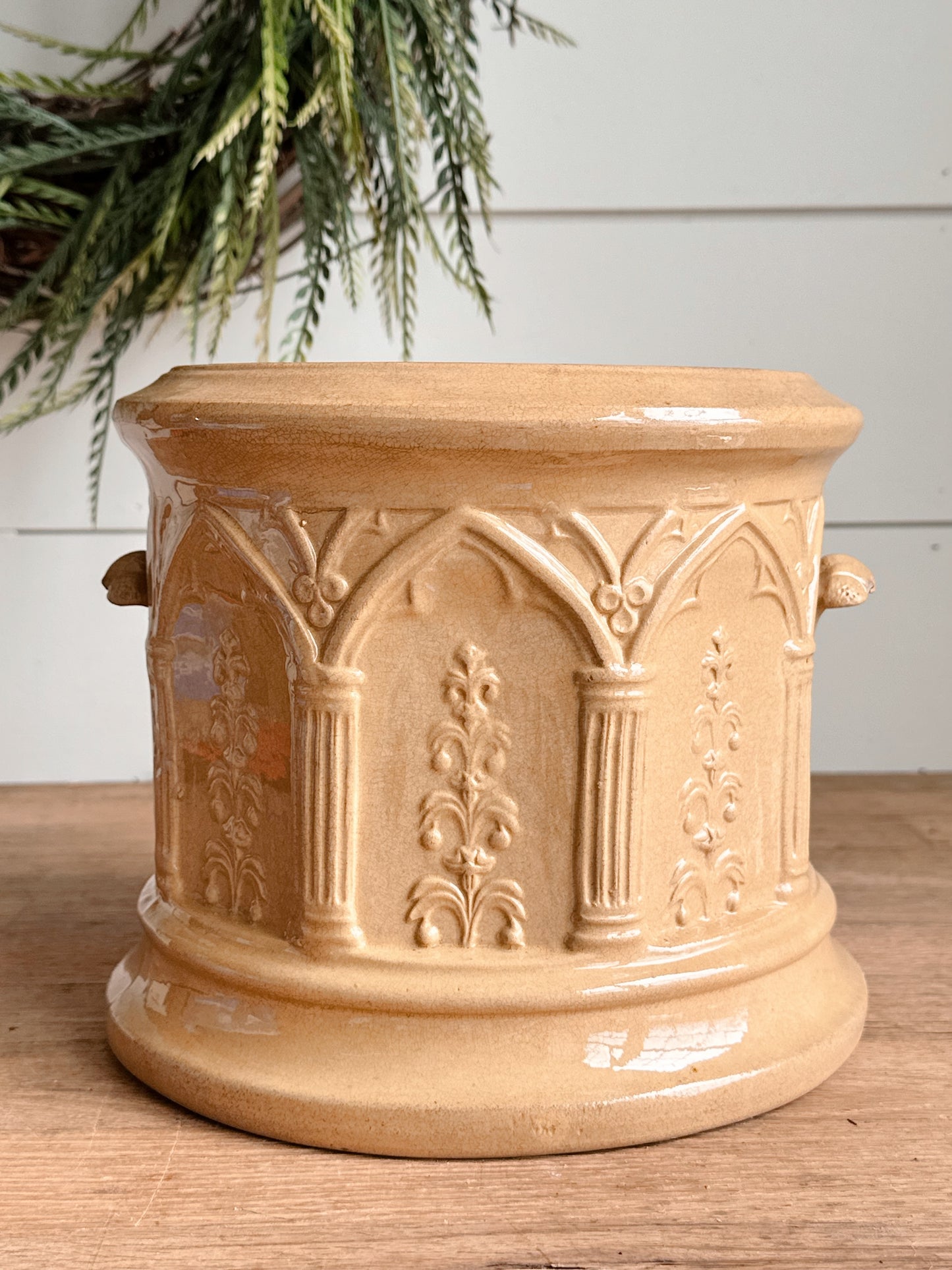 Antique Tobacco Jar, Planter