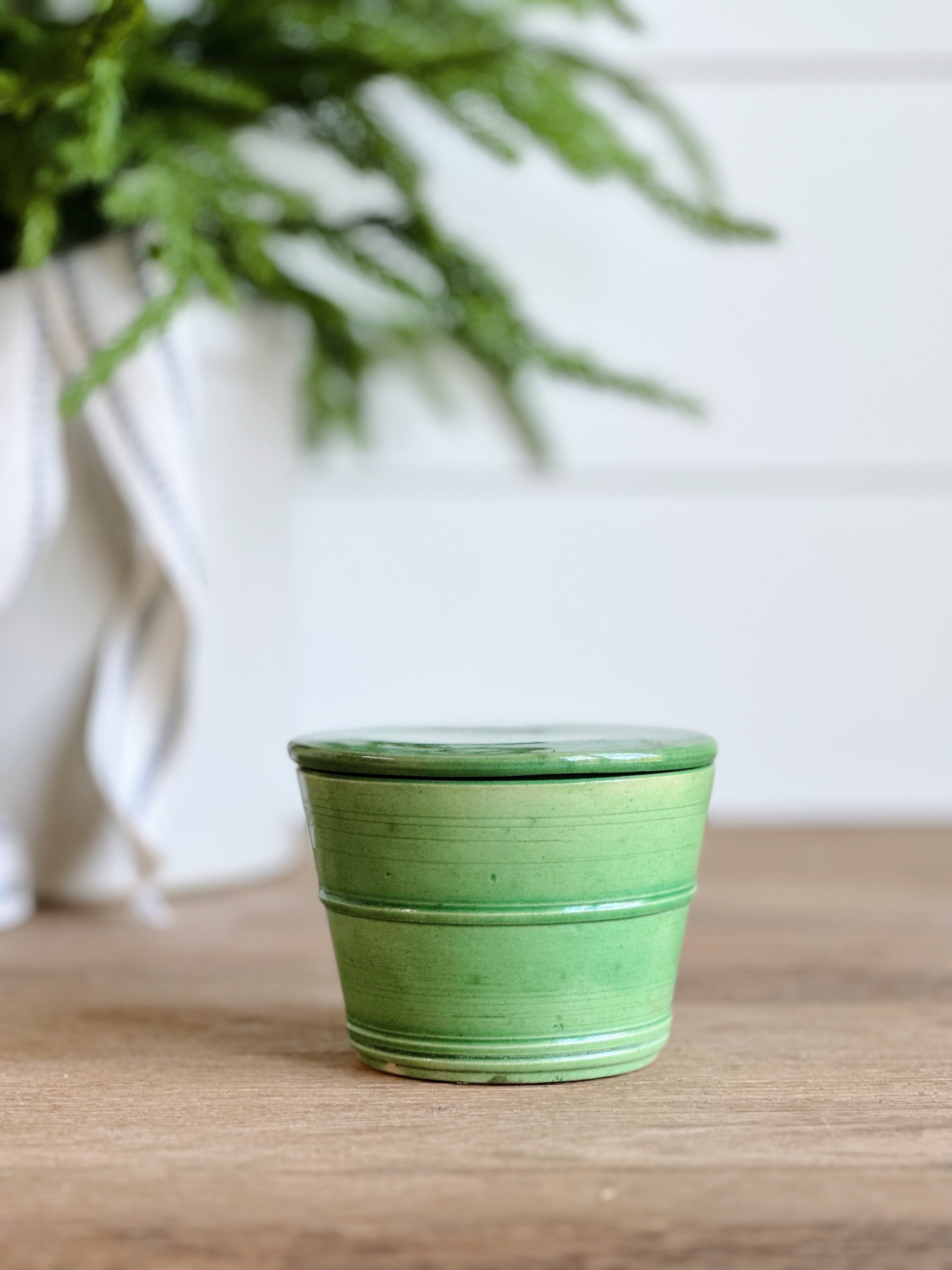 You Choose the Scent - Japan Stamped Green Canister Vintage Vessel Candle