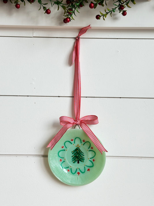 Hand Painted Vintage Jadeite