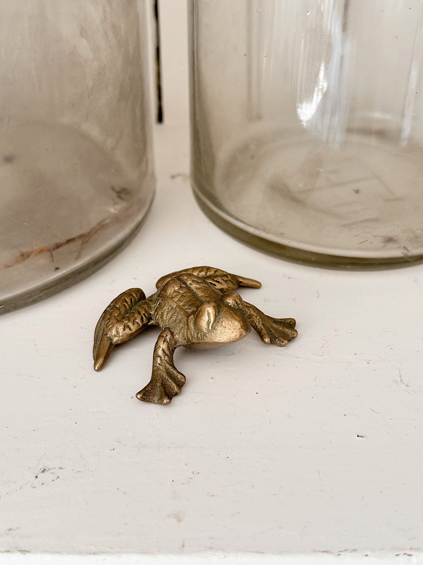 Vintage Brass Frog