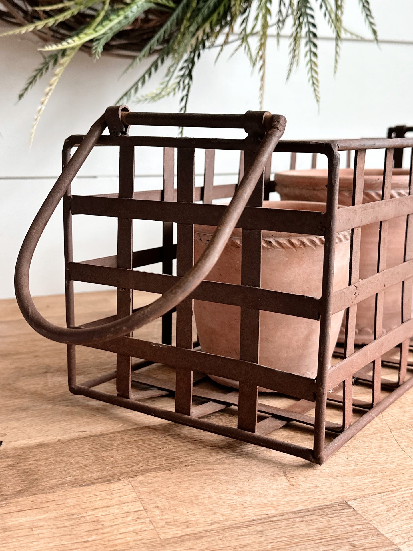 Vintage Iron Basket