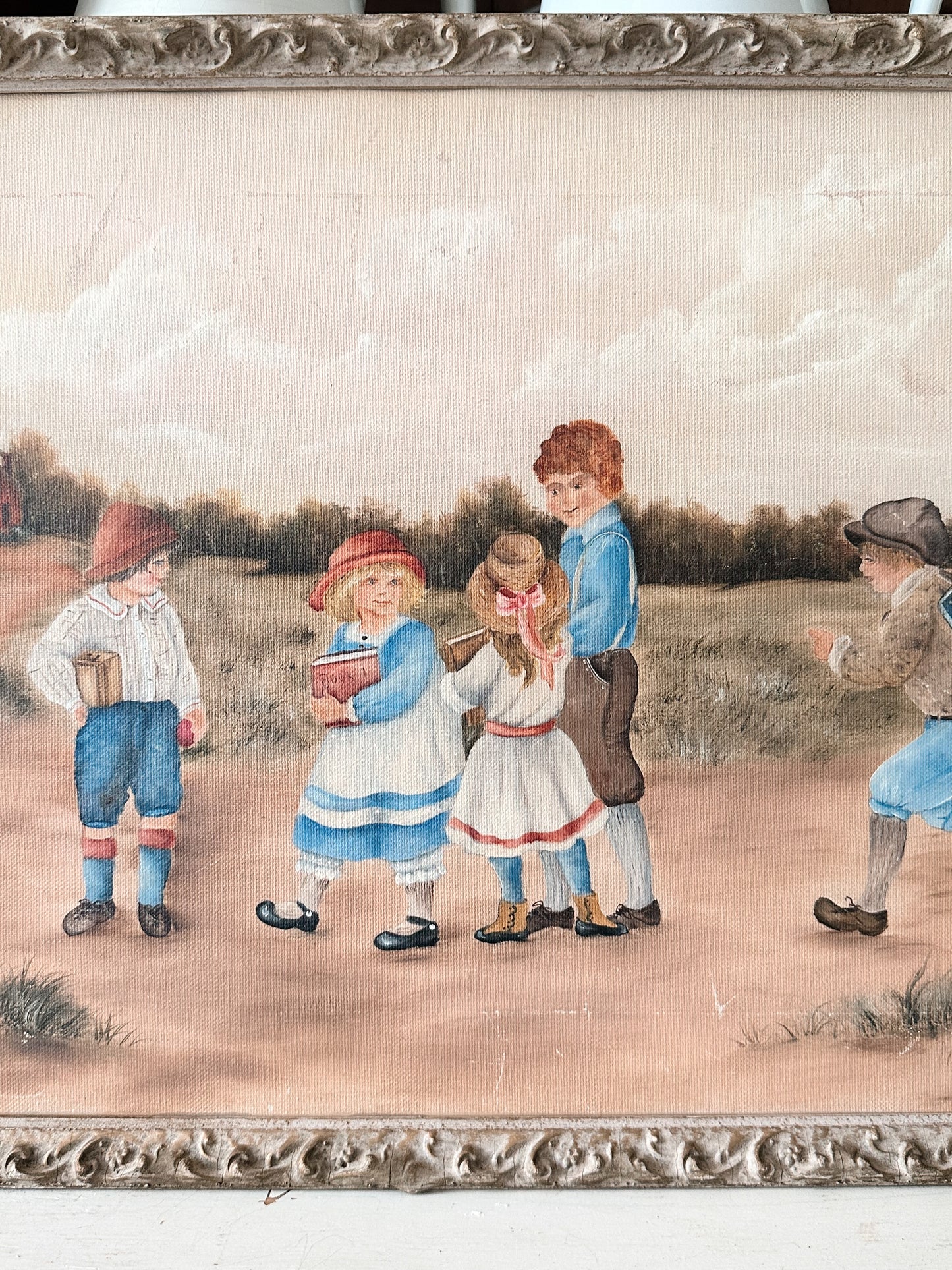 Vintage Signed Painting on Canvas