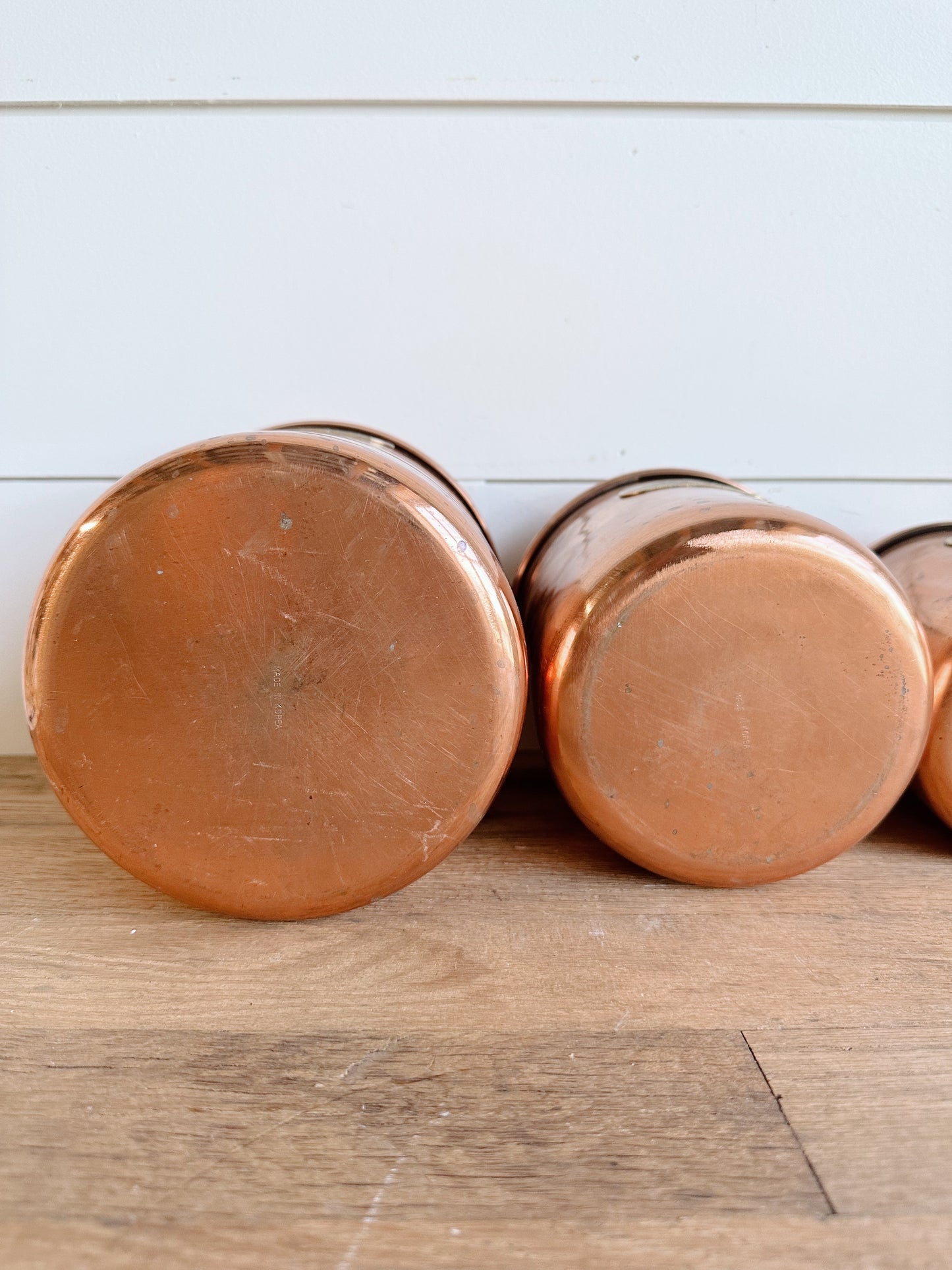 Vintage Copper Guild Nesting Canisters