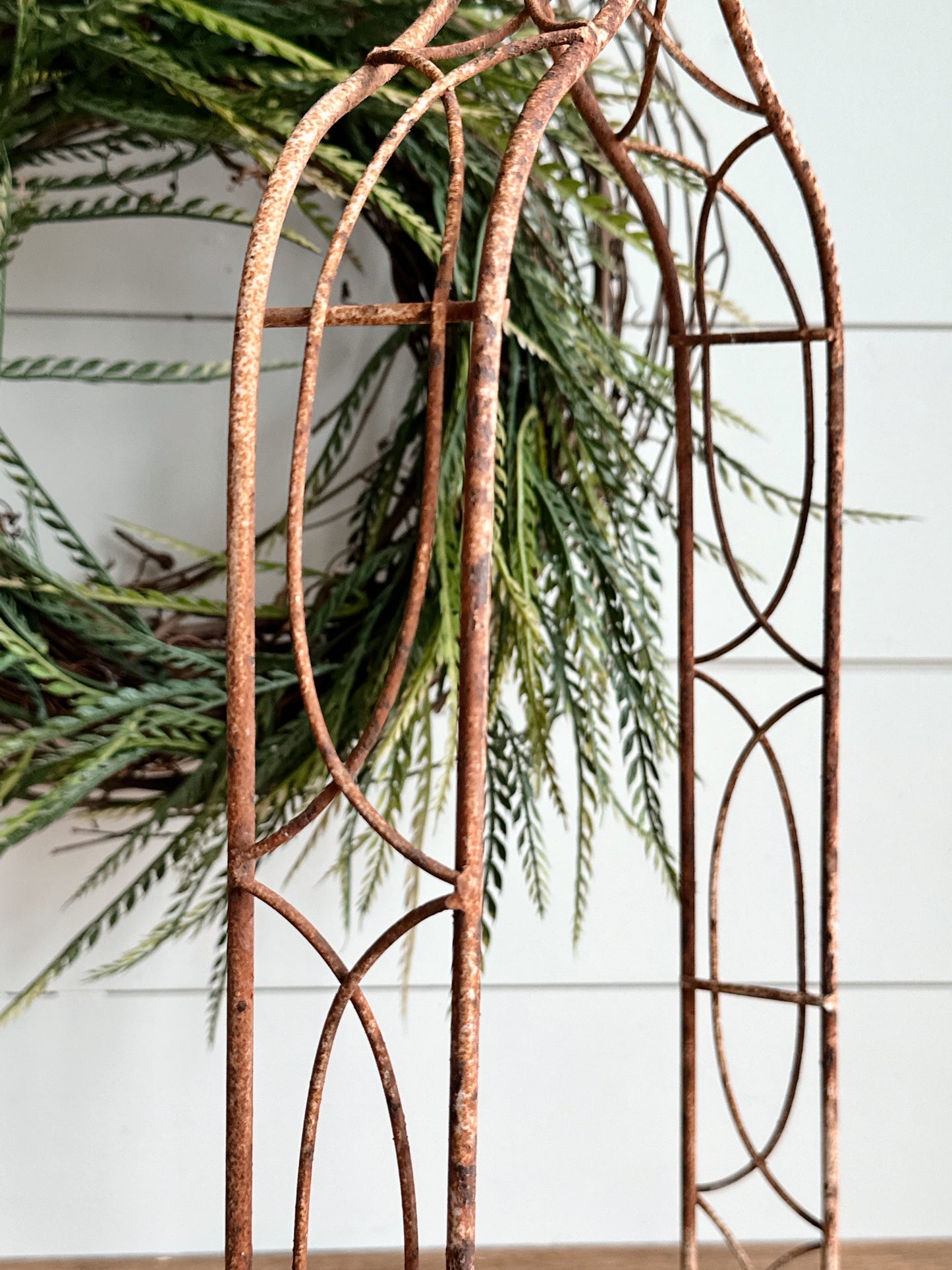 Vintage Chippy Metal Arbor