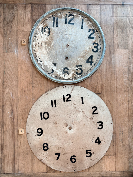 Large Vintage Clock Faces