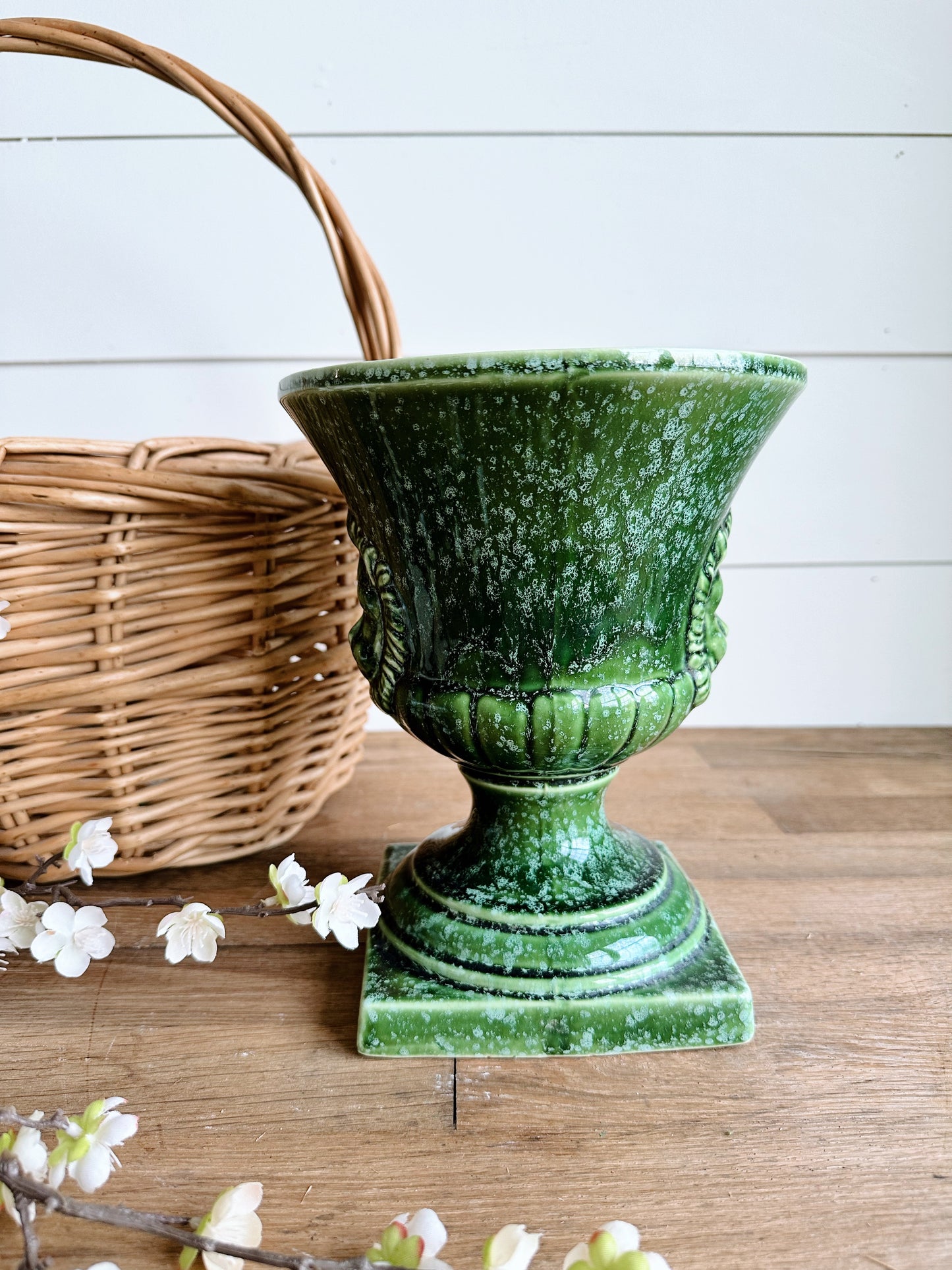 Vintage Hull Lion Head Planter