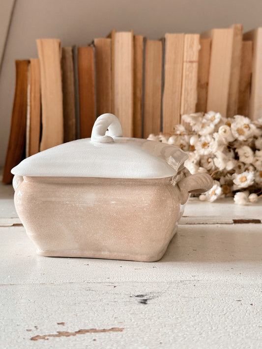 Antique Ironstone Tureen with Drain Plate