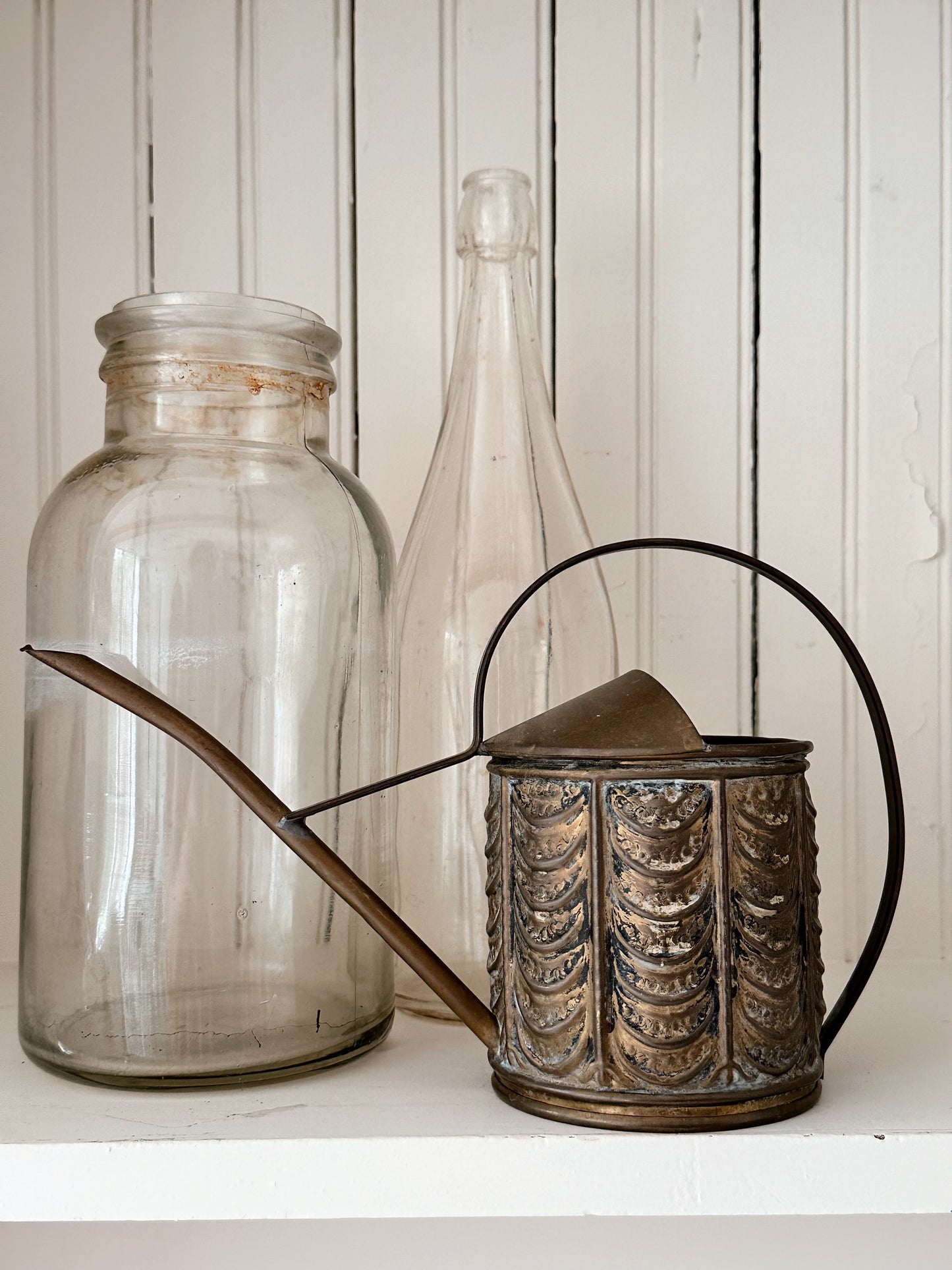 Vintage English Brass Watering Can