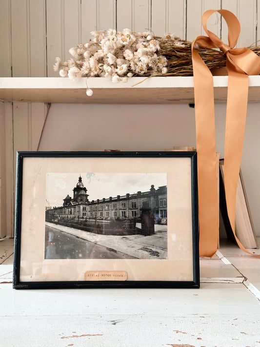 Antique Argyle Motorworks Framed Photograph, Scotland