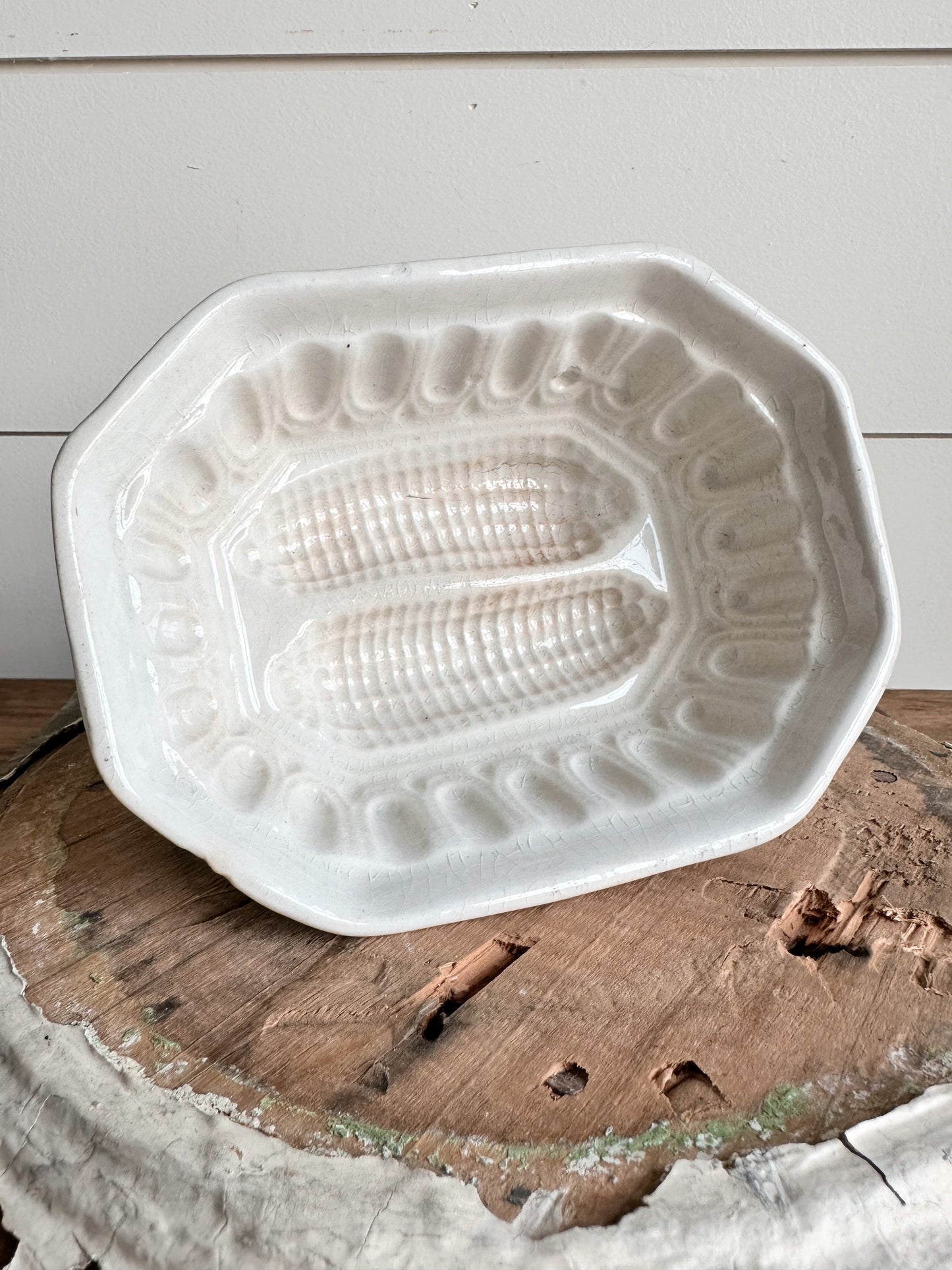 Antique Ironstone Pudding Mold