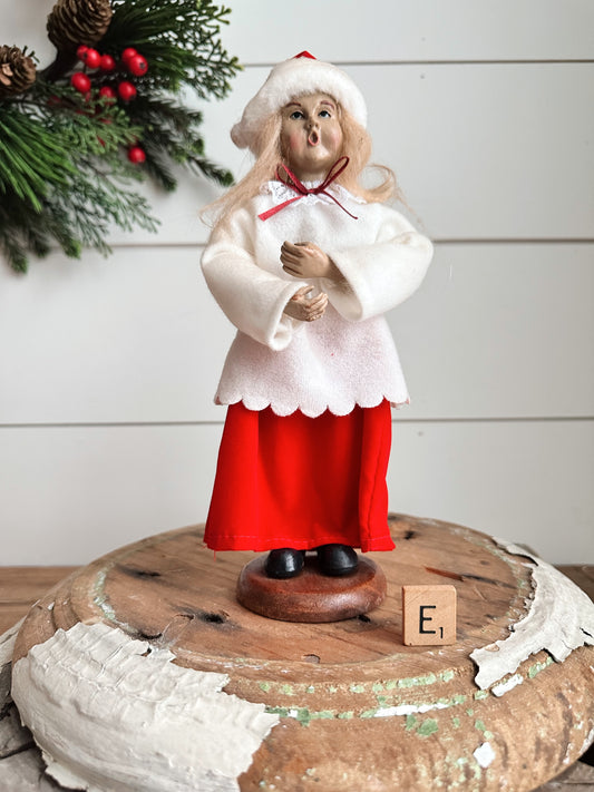 Vintage Victorian Style Caroler