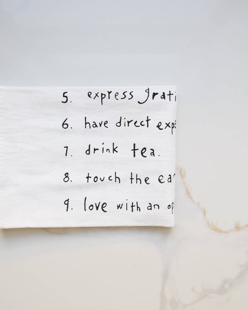 To Do List Tea Towel