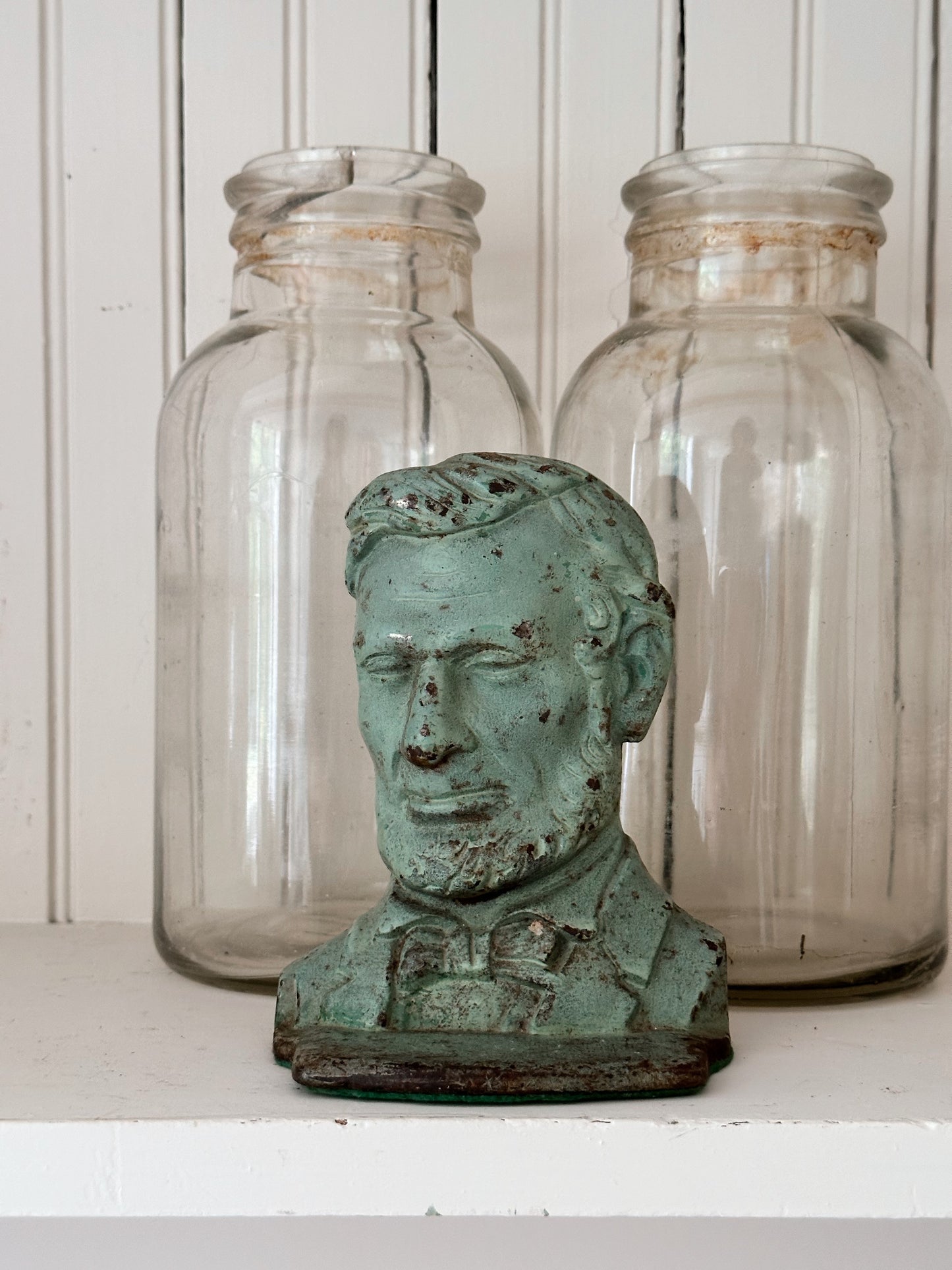 Vintage Cast Iron Abraham Lincoln Single Bookend