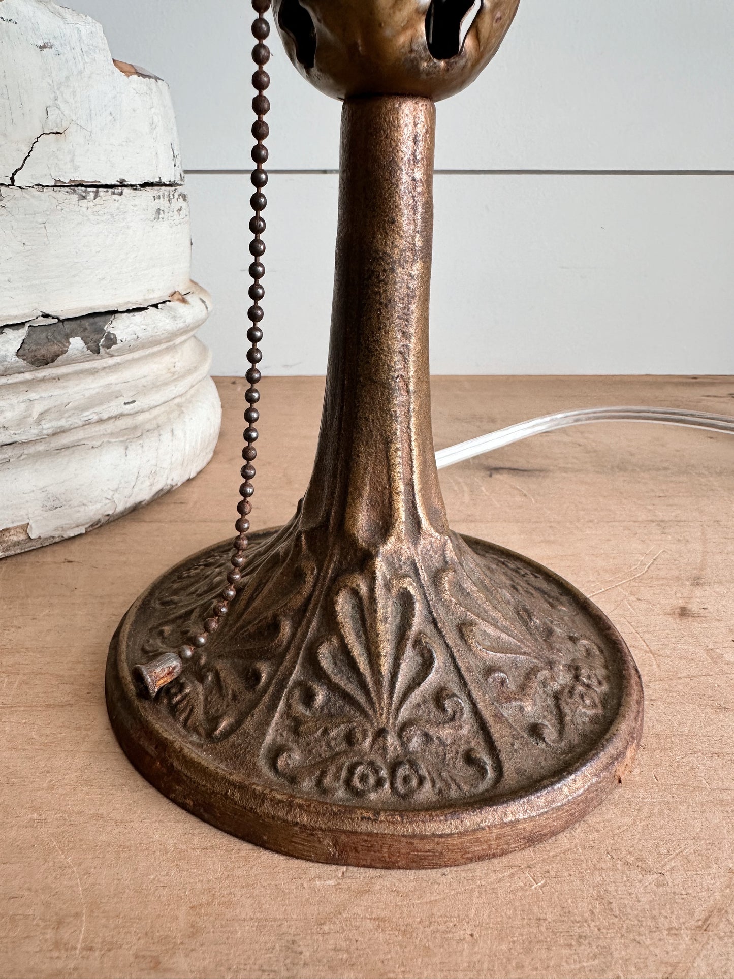 Vintage Cast Metal Lamp