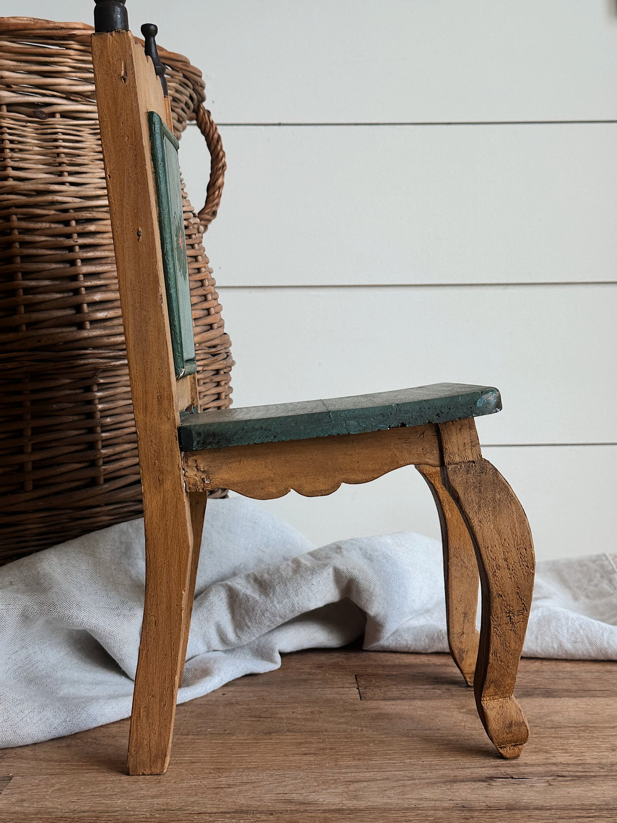 Vintage Hand Painted Doll Chair