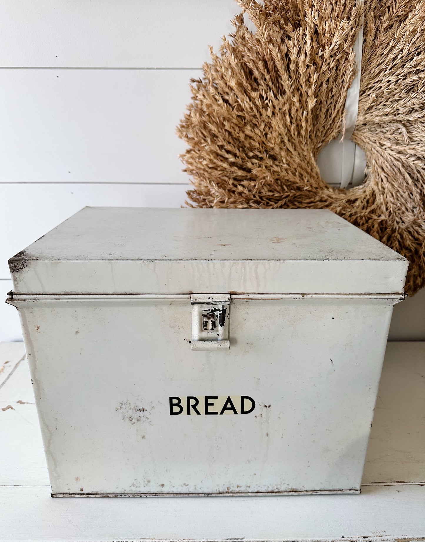 Vintage Metal Bread Box