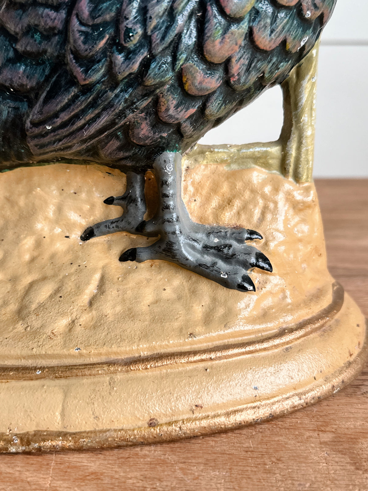 Vintage Cast Iron Pheasant Door Stop