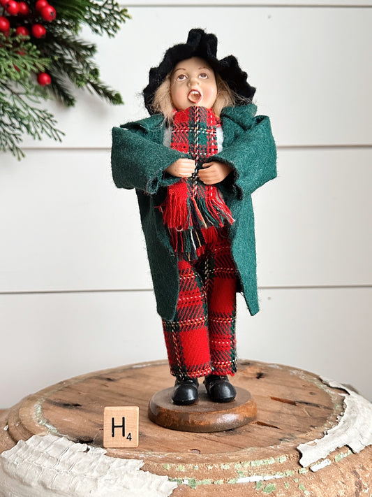Vintage Victorian Style Caroler