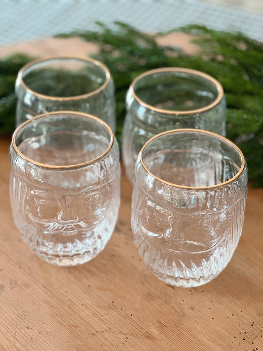 Santa Drinking Glasses (set of 4)