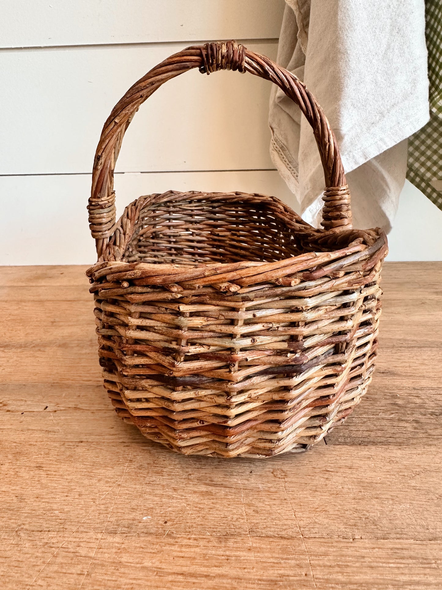 Pair of Vintage Woven Baskets