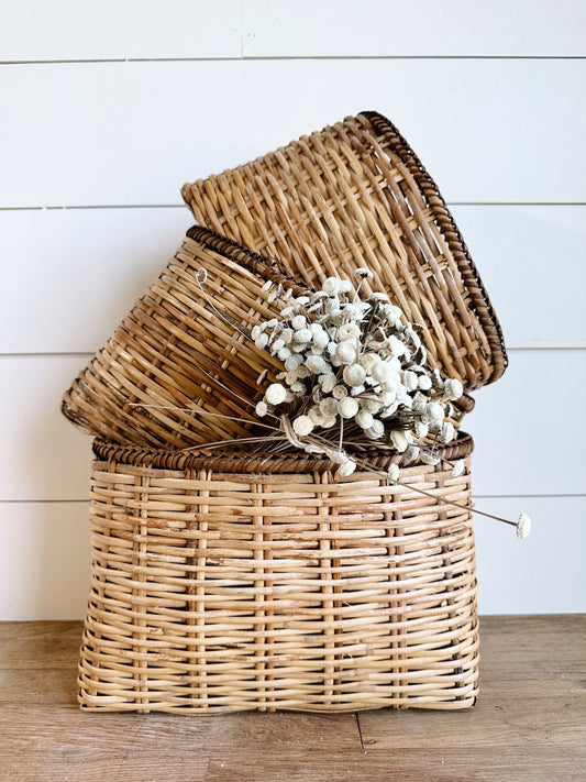 Set of Three Hanging Nesting Baskets